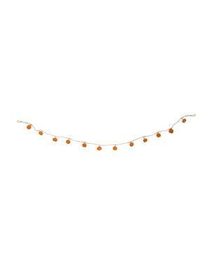 6ft Orange Pumpkin Garland | TJ Maxx