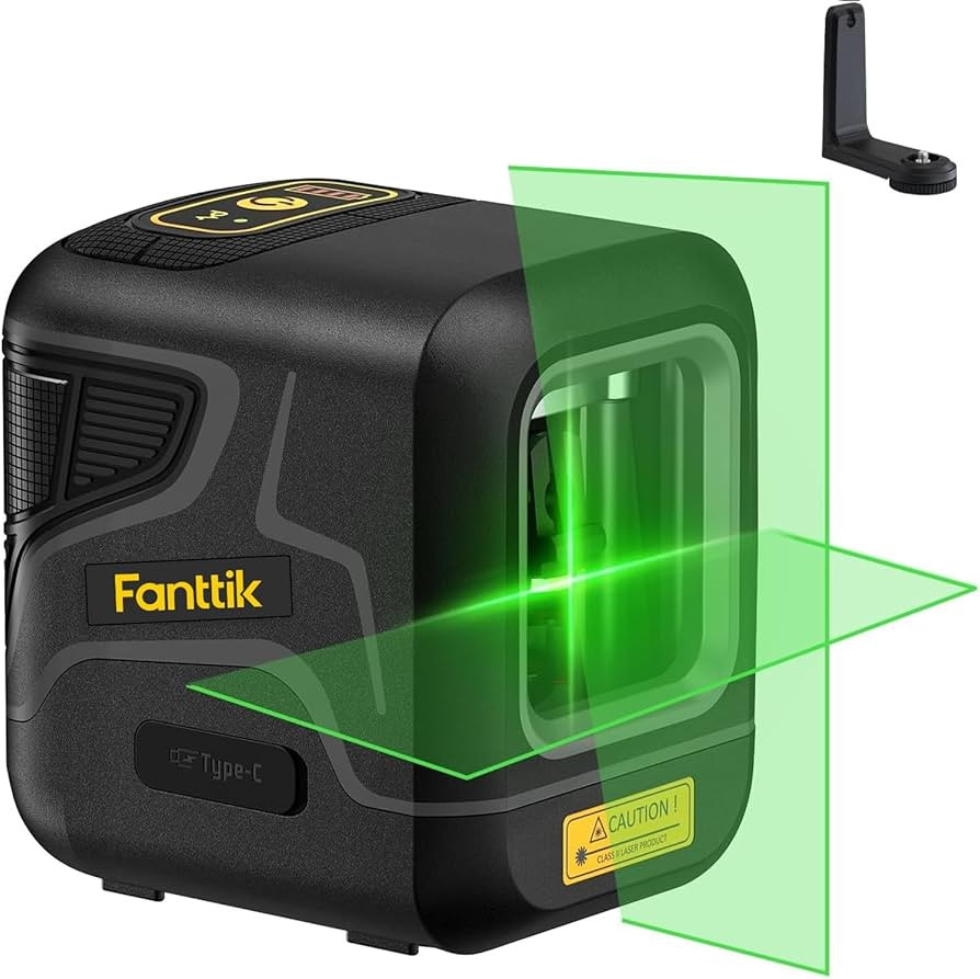 Fanttik D2 Pocket Green Laser Level, 100 ft Self-Leveling Cross Line Laser, Type-C Rechargeable, ... | Amazon (US)