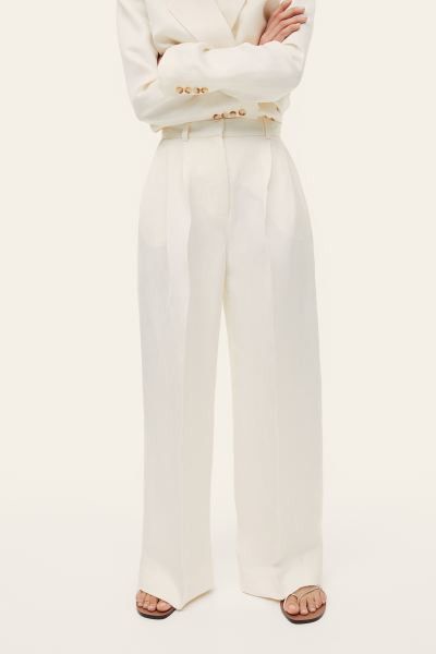 Linen-blend Dress Pants | H&M (US + CA)