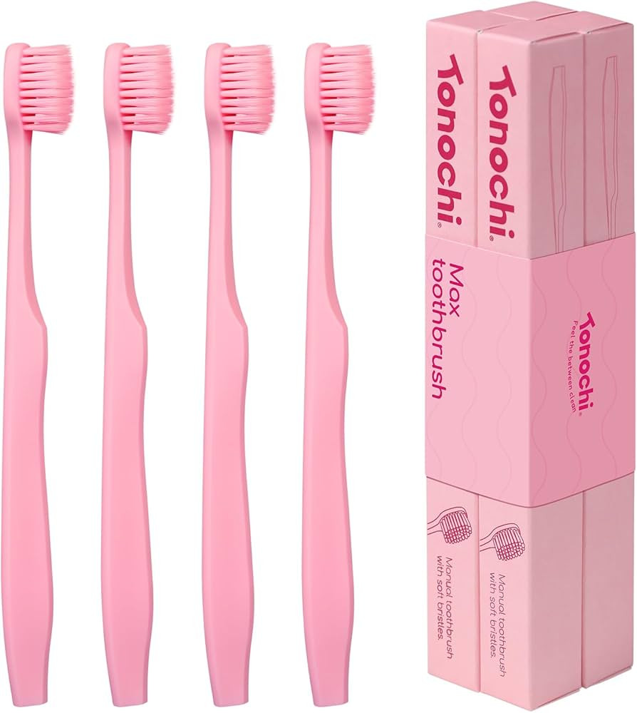 Amazon.com : Tonochi Max Extra Soft Toothbrush for Adults with Sensitive Gums, Soft Bristle Tooth... | Amazon (US)