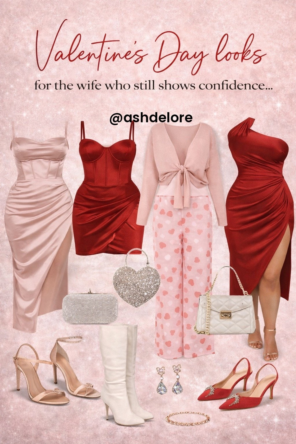 Valentine’s looks that say I love me, too 💋 | Shop or save your fave look 💕

Long distance marriage? Virtual date night? Solo Valentine's celebration? You're STILL getting dressed up.

4 complete outfit ideas to make you feel confident, beautiful, and powerful, whether your partner is next to you or 1,338 miles away.

Which look is calling your name? 1, 2, 3, or 4?

Shop everything through my LTK 👆

#ValentinesDayOutfit #LDRWife #DateNightLook #WifeLife #LuxuryOnABudget

#LTKPlusSize #LTKootd