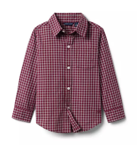 Plaid Poplin Shirt | Janie and Jack