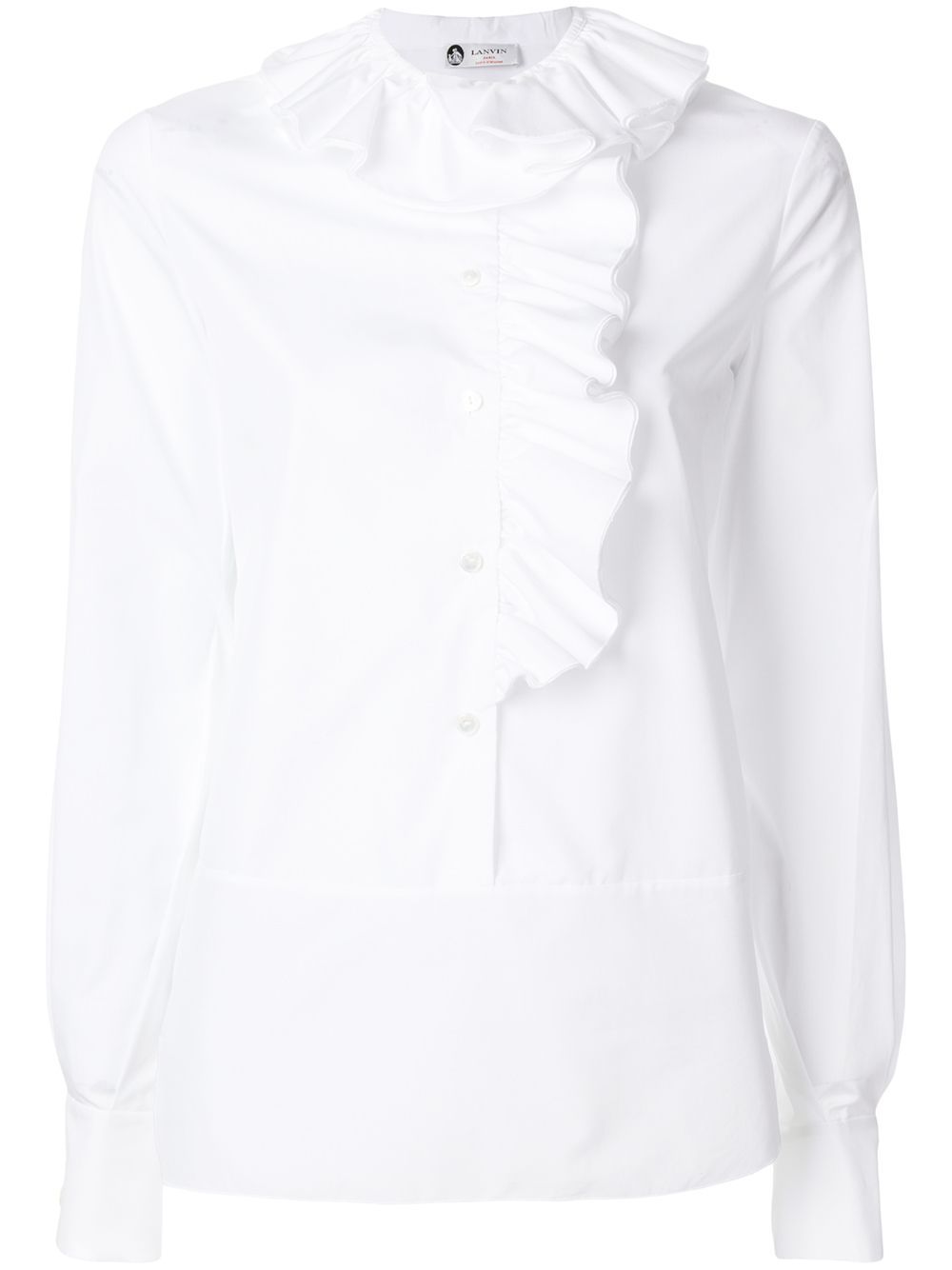 Lanvin shirt with frill detail - White | FarFetch US
