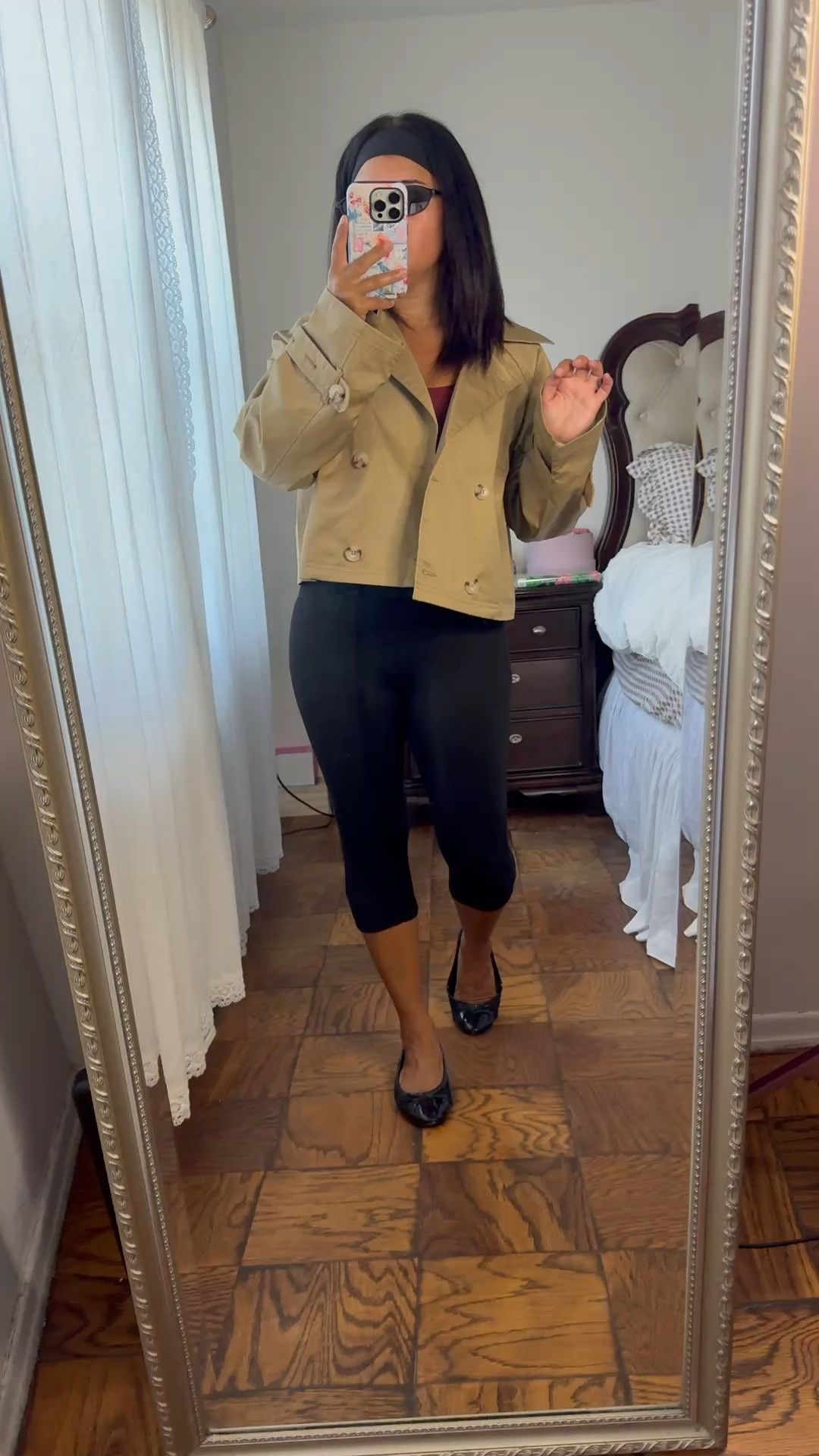 early fall outfit from fabletics! wearing size XS in the trench and leggings, small in the top

#LTKootd #LTKActive #LTKPetite