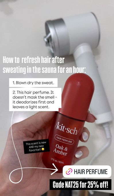How to  refresh hair after sweating in the sauna for an hour: This scent is new AND my new favorite!! 🤤 Code NAT25 for 25% off!  

 #LTKgrwm #LTKActive #LTKU