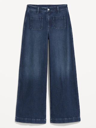 Extra High-Waisted Wide-Leg Trouser Jeans for Women | Old Navy (US)