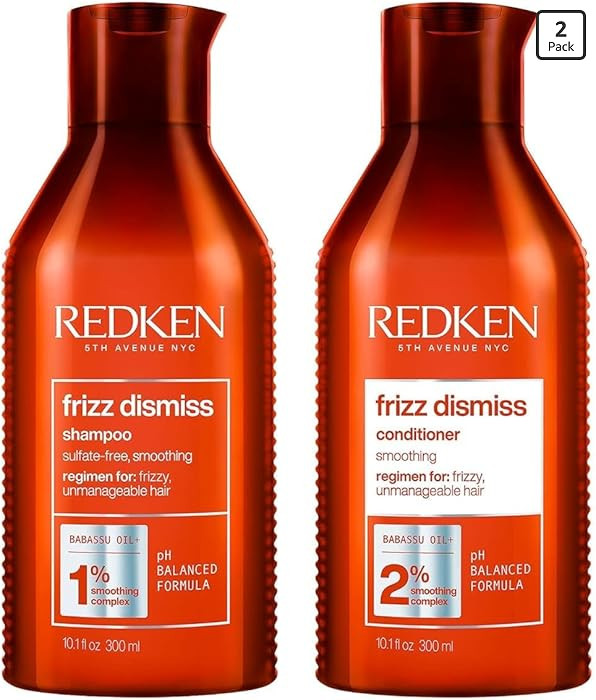 Redken Frizz Dismiss Shampoo & Conditioner Set For Frizzy Hair - Smooths Hair and Manages Frizz, ... | Amazon (US)