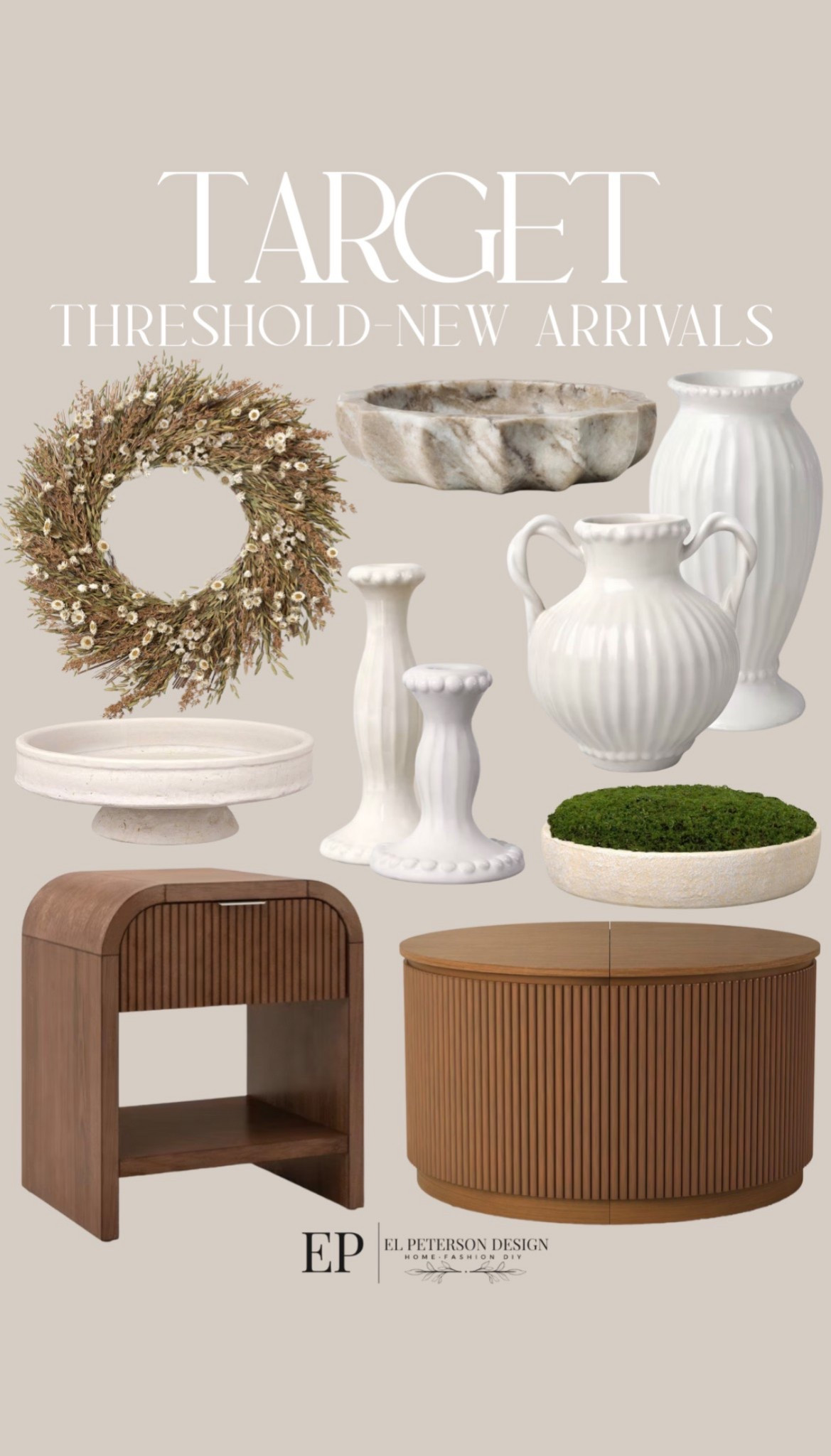 Target 
New arrivals
Wreath
Busk
Candle holder 
Vase
Dude table
Coffee table
Pedestal bowl


#LTKFindsUnder100 #LTKFindsUnder50 #LTKHome