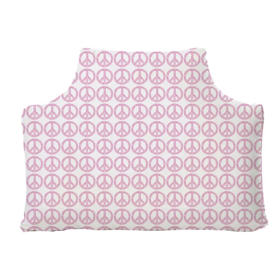The Headboard Pillow® - Peace Hot Pink | LeighDeux