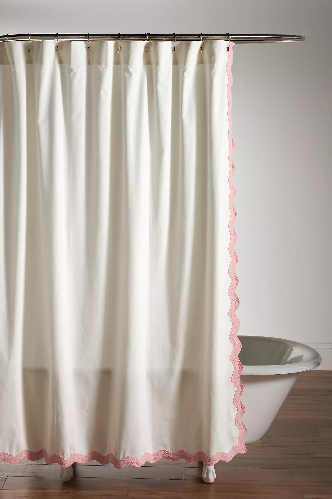 Maeve Scalloped Shower Curtain | Anthropologie (US)