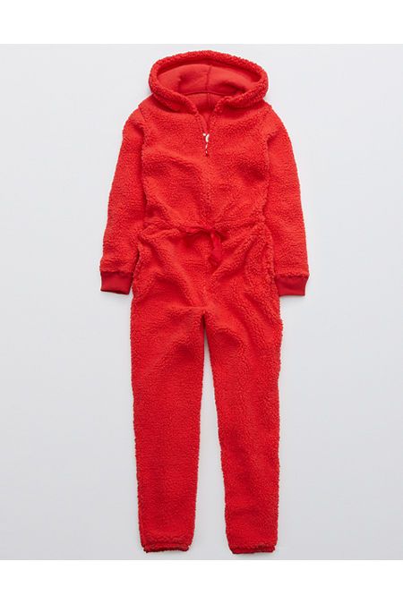 Aerie Sherpa Pajama Jumpsuit | American Eagle Outfitters (US & CA)