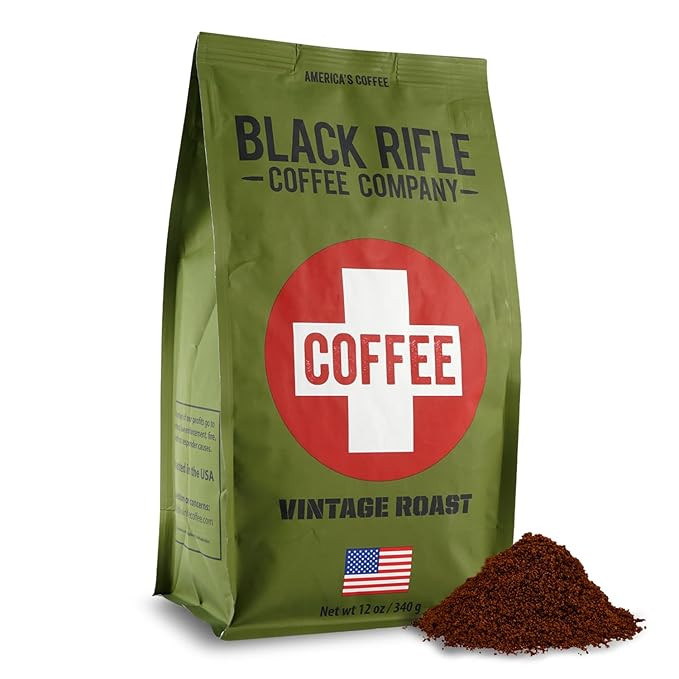Black Rifle Coffee Company Vintage Roast, Medium Roast Ground Coffee, 12 OZ Bag | Amazon (US)