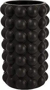 Creative Co-Op Modern Stoneware Raised Dot Umbrella Holder, Black Vase | Amazon (US)