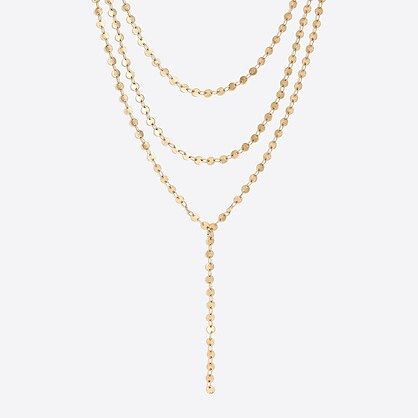 Golden sun layered Y-necklace | J.Crew Factory