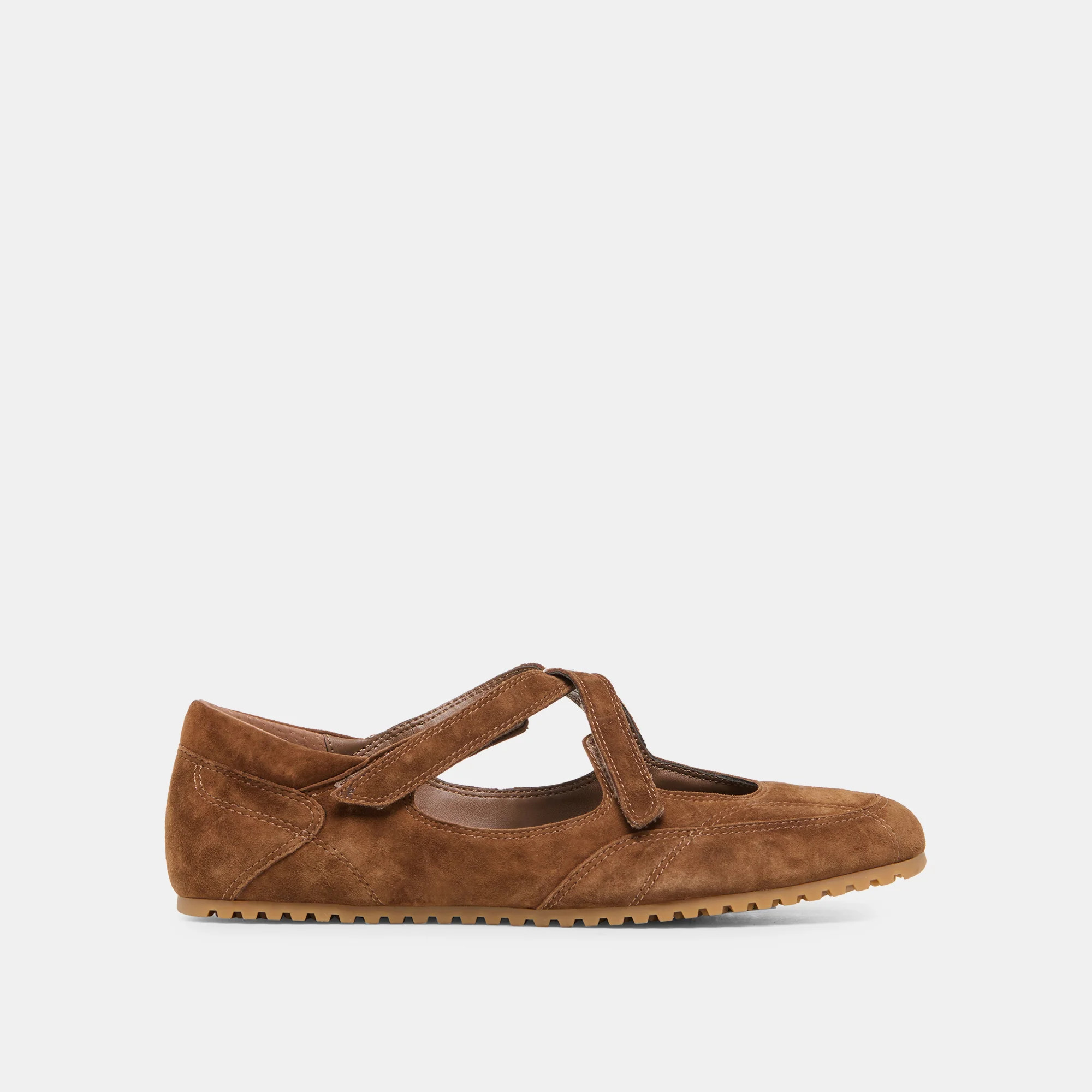 YONO Cocoa Suede Ballet Sneaker Flats | Dolce Vita | DolceVita.com