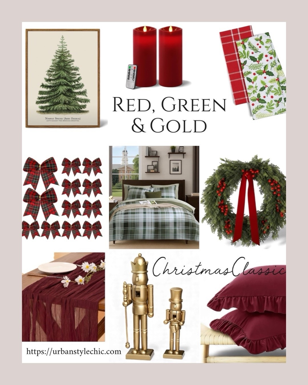 Holiday home decor in classic red, green & gold ✨ Shop my Christmas favorites for a festive, traditional look.

Follow me on IG @urbanstyle_chic

Red Christmas Decor
Green Christmas Decor
Gold Christmas Decor
Classic Christmas Decor
Traditional Christmas Decor
Timeless Holiday Decor
Christmas Home Decor
Holiday Home Styling

#LTKHome #LTKHoliday #LTKGiftGuide