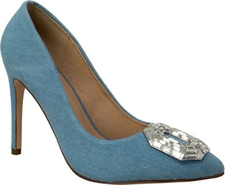Looking for a great pair of heels or stylish pumps that will take you through all seasons? This is it! If you are tired of the nude pump look here is your answer. Chambray colored denim with a spicy looking gem on the toes will jazz up any outfit and be a hit!

#DenimHeels #Pumps #DressPumps #PartyShoes

#LTKSpringSale #LTKstyletip #LTKshoecrush
