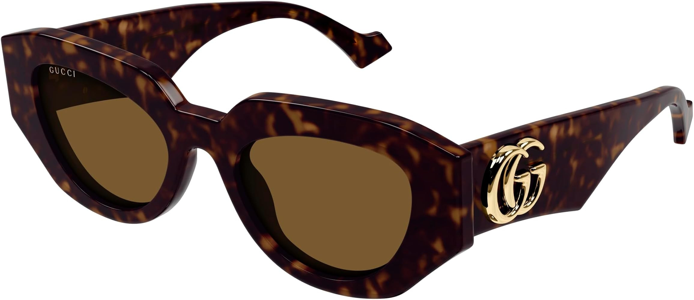 Gucci GG1421S Havana/Brown 51/20/145 women Sunglasses | Amazon (US)