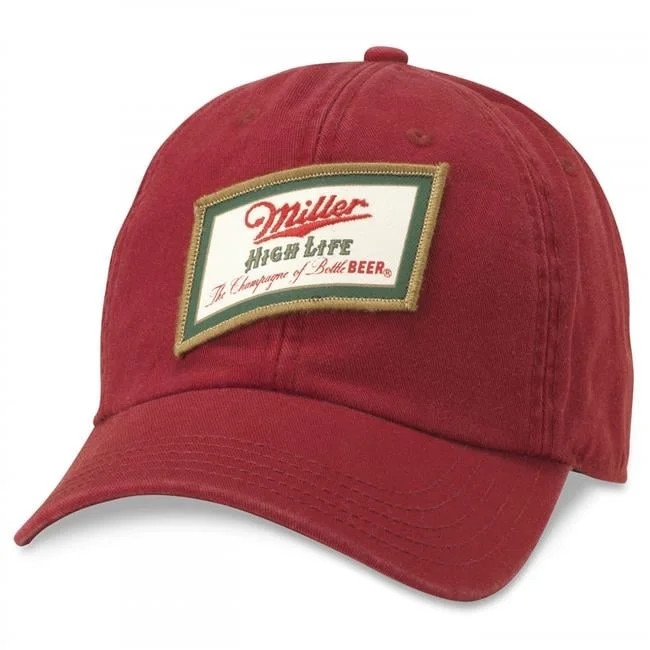 Miller High Life  Miller High Life Patch Red Hat - Walmart.com | Walmart (US)