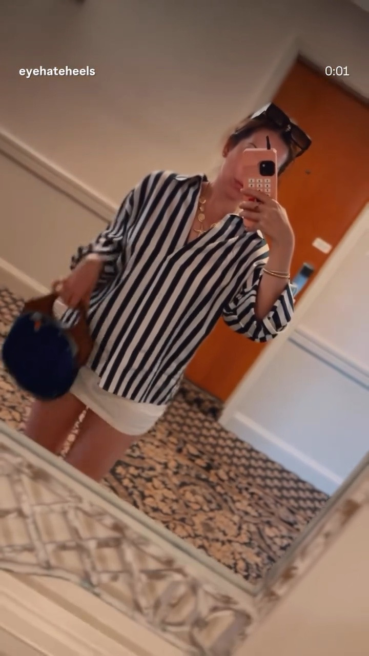 stripe shirt summer.

#LTKdayinmylife #LTKootd #LTKSeasonal