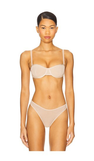 CUUP Balconette Mesh Bra in Nude. - size 34D | Revolve Clothing (Global)