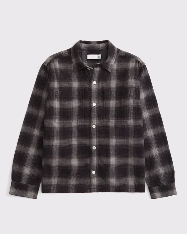 boys long-sleeve slub flannel | boys tops | Abercrombie.com | Abercrombie & Fitch (US)