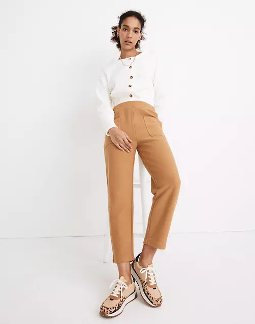 Twill Jacquard Tapered Pants | Madewell