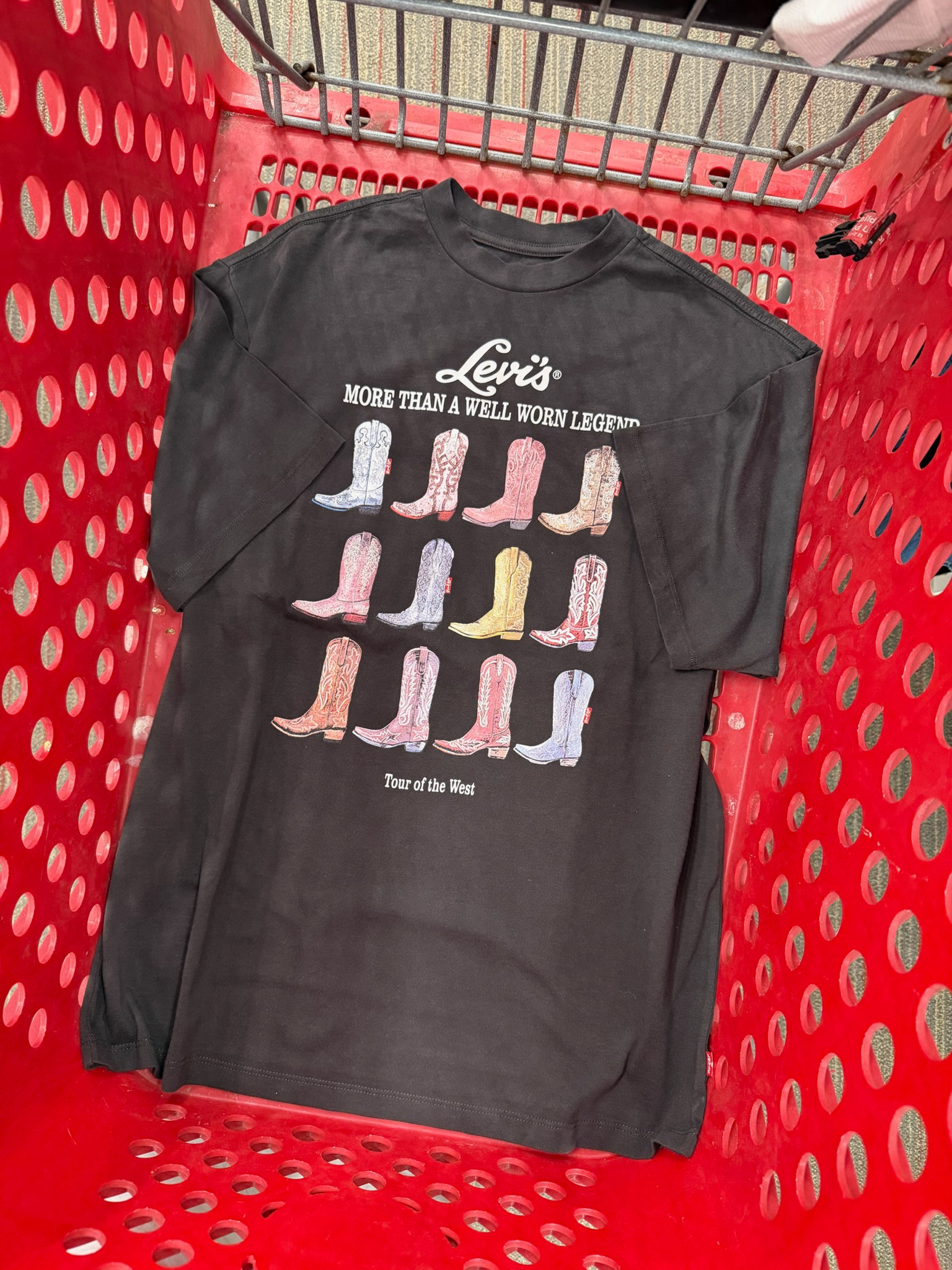 Rodeo wear is trending and this tee leans into it in the best way 🤠✨ The Levi’s® Graphic Short Stack T-Shirt in “All The Boots Pirate” has that vintage western energy without feeling costumey. The washed black base keeps it grounded, while the boot graphic adds just enough statement to make it feel intentional. It’s the kind of piece you can style with relaxed denim, cutoffs, or layered under a blazer for that subtle rodeo outfit inspo moment. Easy, a little nostalgic, and very cool-girl off-duty.
date night outfits, winter denim, vacation outfits beach, work outfits, resort wear, easter basket boys, plus size fashion, business casual workwear, sunday hoodie, rodeo outfit inspo, rodeo wear, western graphic tee, levi’s t shirt, casual street style, country concert outfit, everyday denim look 

 #LTKdayinmylife #LTKgrwm #LTKootd