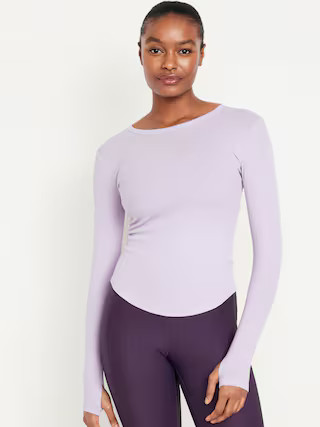 UltraLite Fitted Rib-Knit Top for Women | Old Navy (US)