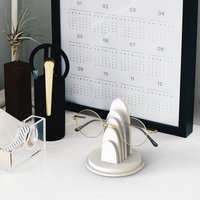 White Single Glasses Holder, Eye Stand, Sunglasses Desk Organizer, Office Accessory | Etsy (US)