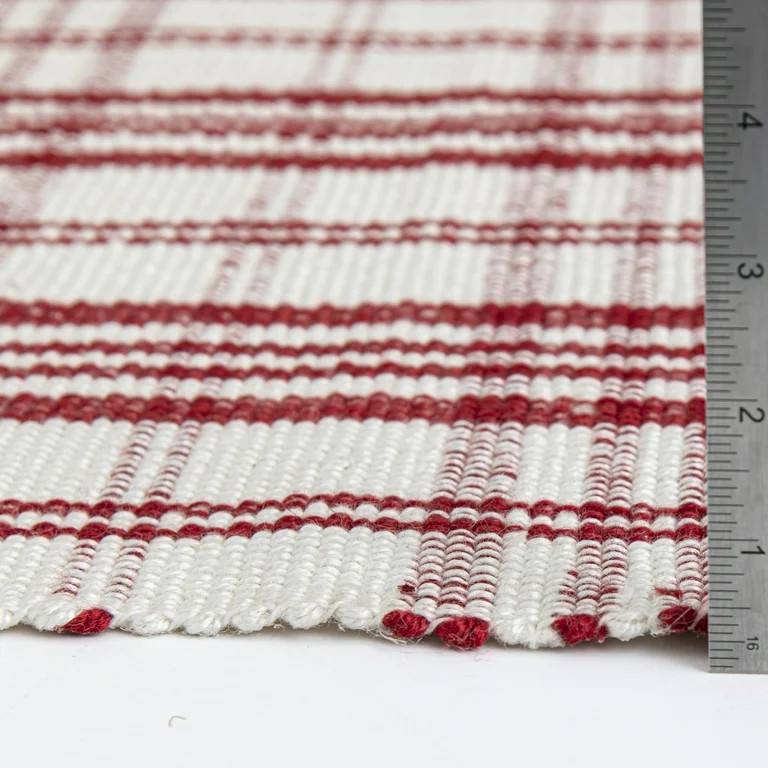 Holiday Time 24" x 36" Red Plaid Layering Rug | Walmart (US)