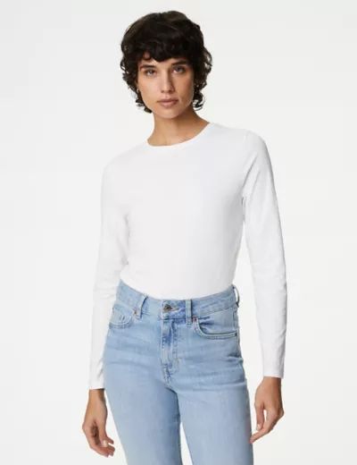 Cotton Rich Ribbed Top | Marks & Spencer (UK)