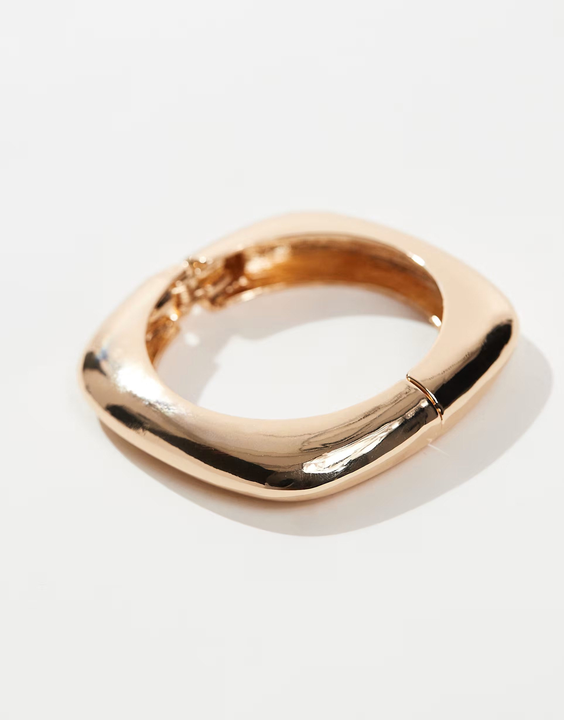 ASOS DESIGN - Bracelet jonc carré - Doré | ASOS | ASOS (Global)