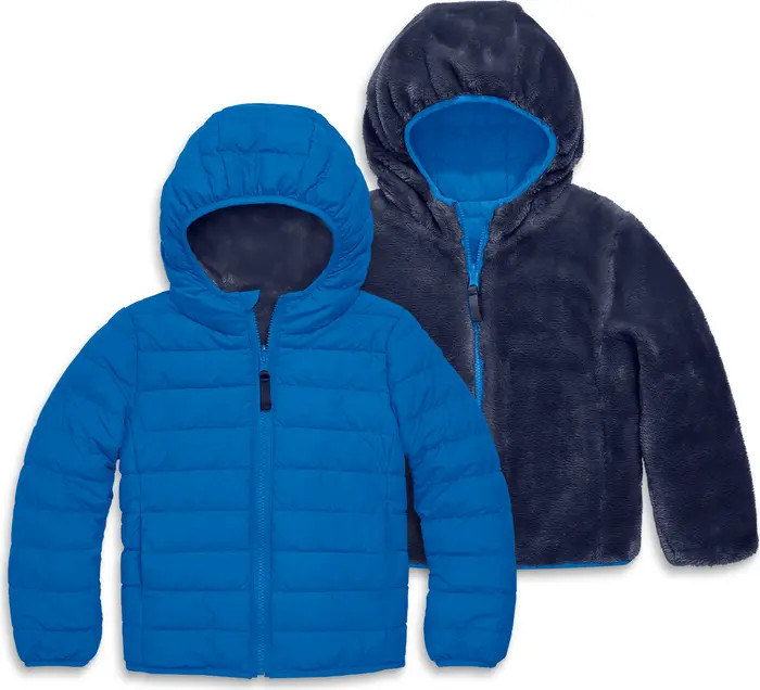 Kids' Water Resistant Reversible Puffer Jacket | Nordstrom