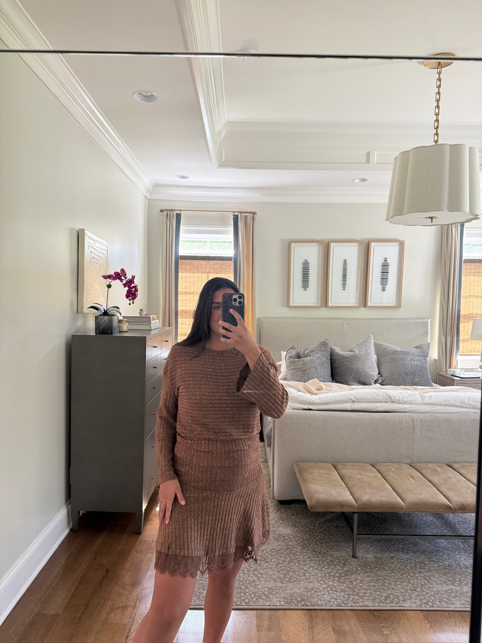 I love this ribbed knit mini dress for fall. Perfect for layering!

tts: medium

bump friendly dresses, fall fashion, cozy dress, knit dress, ribbed knit, sweater dress, autumn style, Grace White