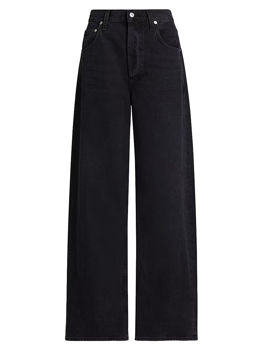 Women's Ayla Baggy Jeans - Voila Washed Black - Size 28 | Saks Fifth Avenue