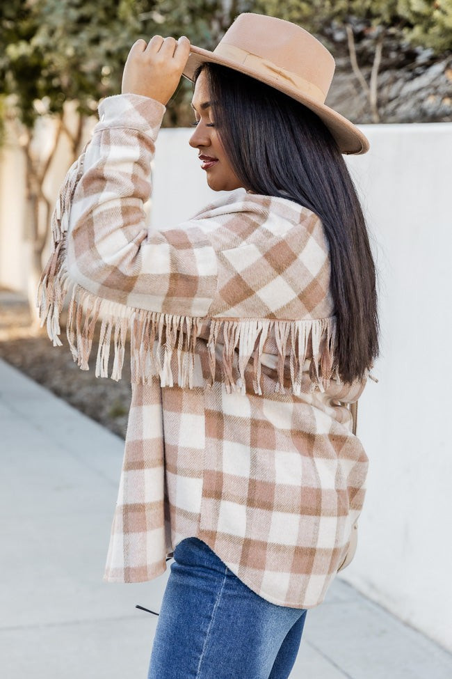 Nashville Pink And Beige Shacket - Krista X Pink Lily FINAL SALE | Pink Lily