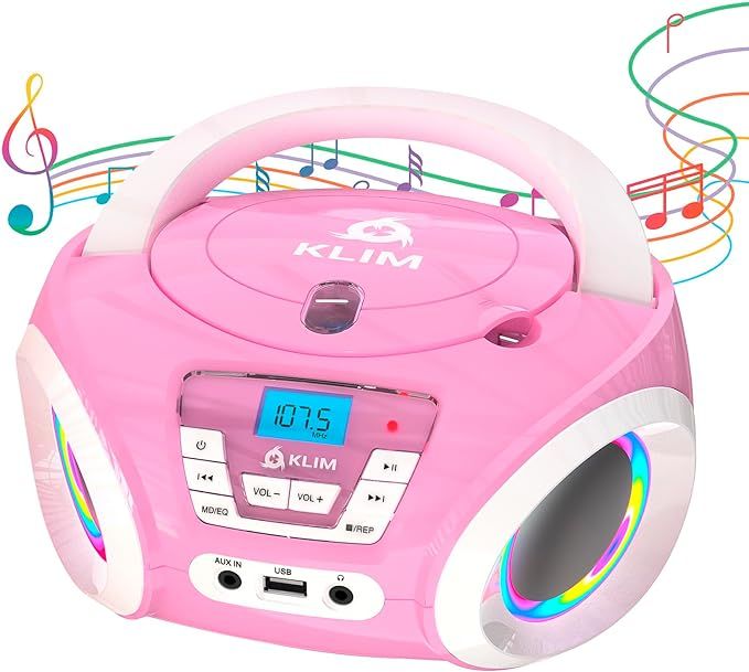 KLIM Candy Kids Portable CD Player for Kids - New Version 2024 - FM Radio - Batteries Included - ... | Amazon (US)