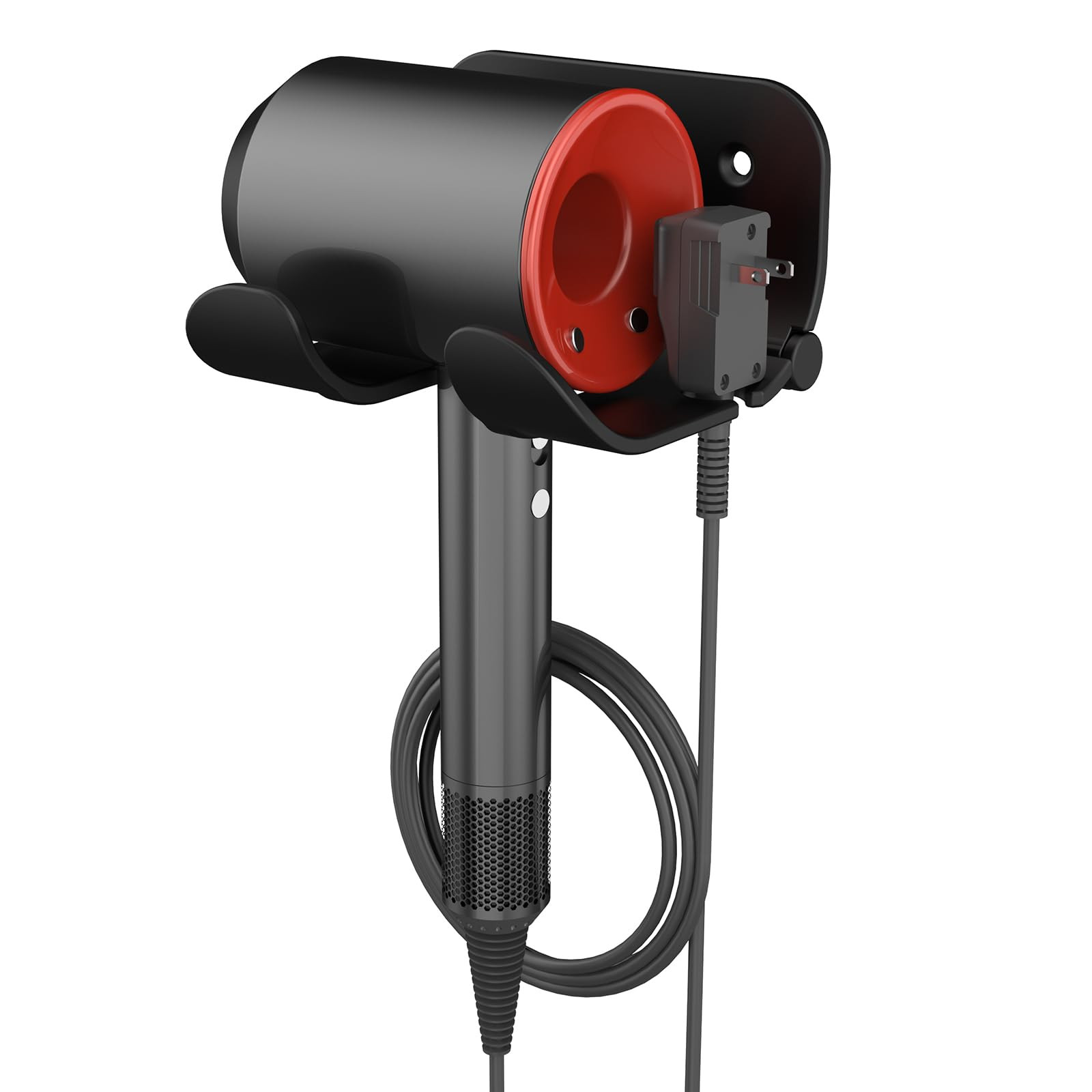 FUNTIN Hair Dryer Holder Wall Mount, Blow Dryer Organizer Wall Mounted,Hair Tool Organizer for Be... | Amazon (US)