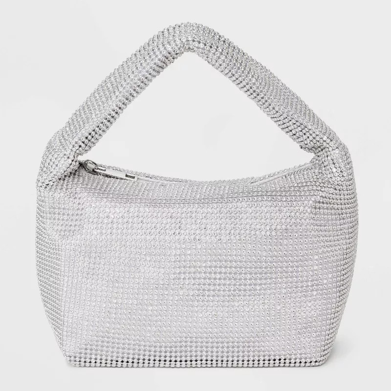 Crystal Mesh Handbag - A New Day™ Silver | Target