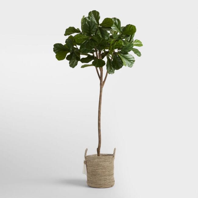 6 Foot Faux Fiddle Leaf Fig Tree | World Market