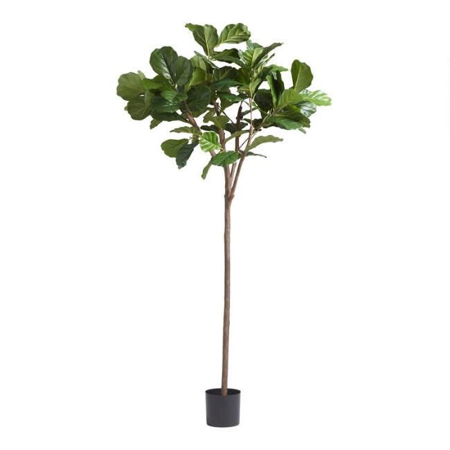 6 Foot Faux Fiddle Leaf Fig Tree | World Market