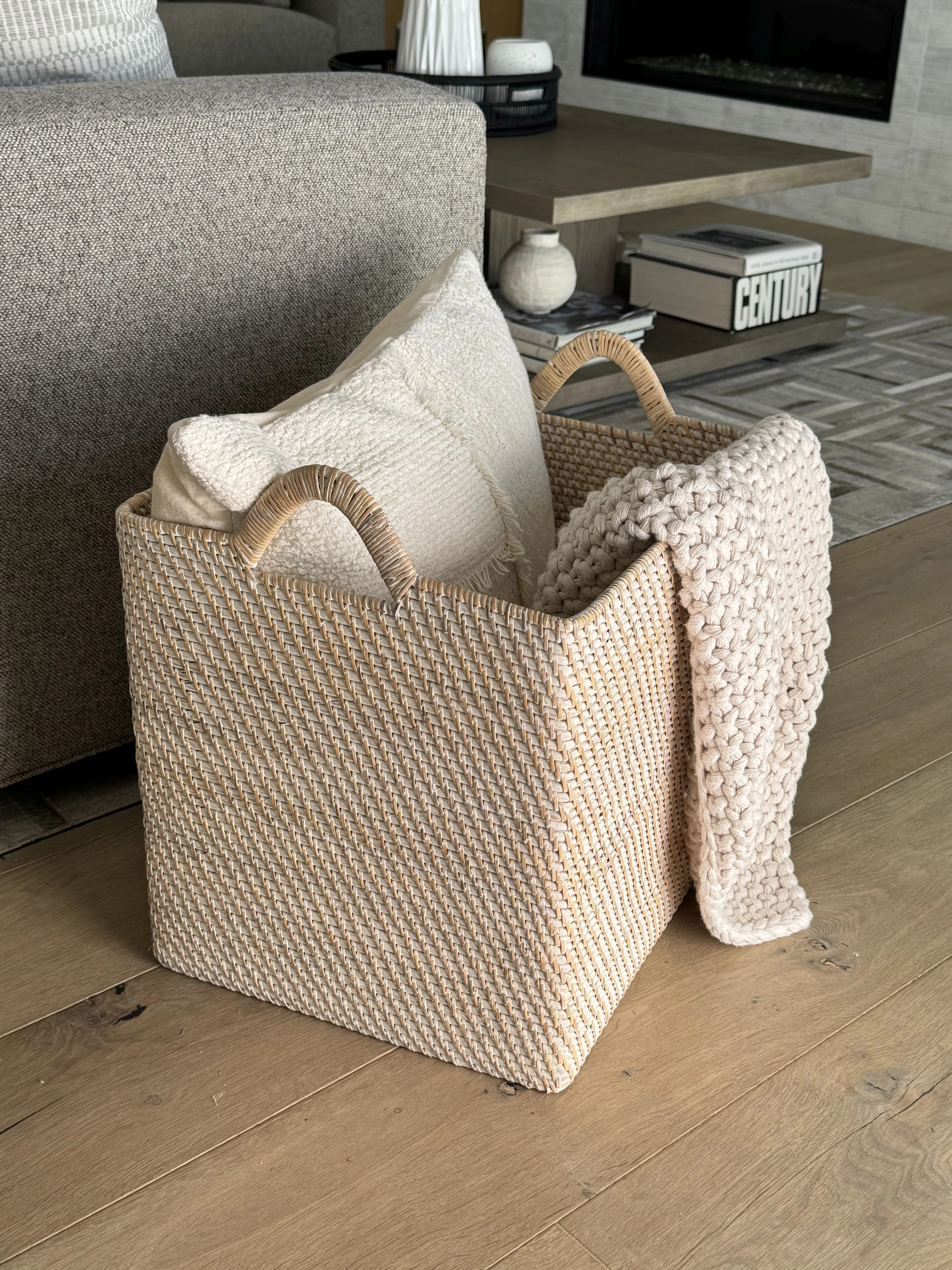 Beachcrest Home™ Simran Rattan Basket | Wayfair North America