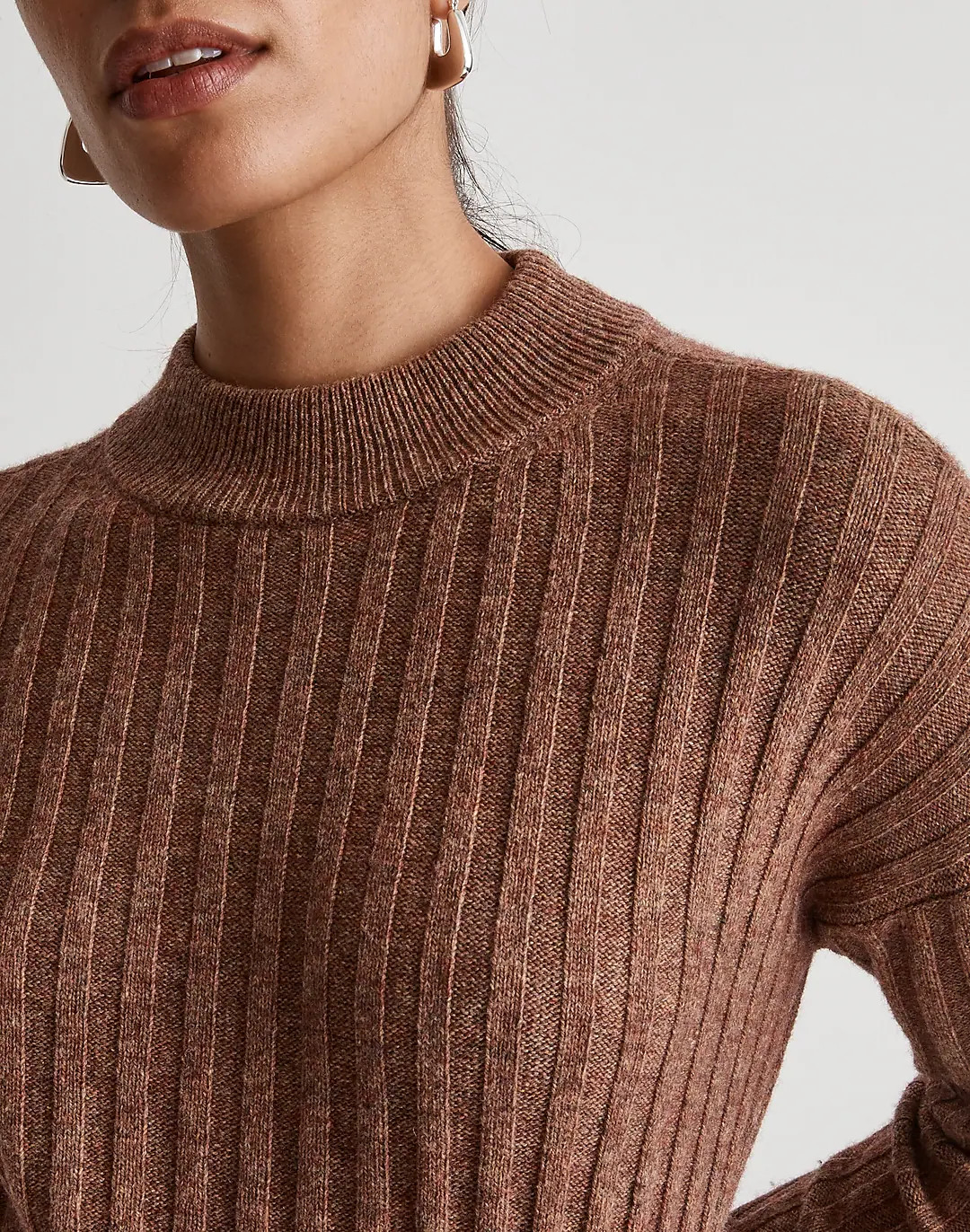 Mockneck Crop Sweater | Madewell