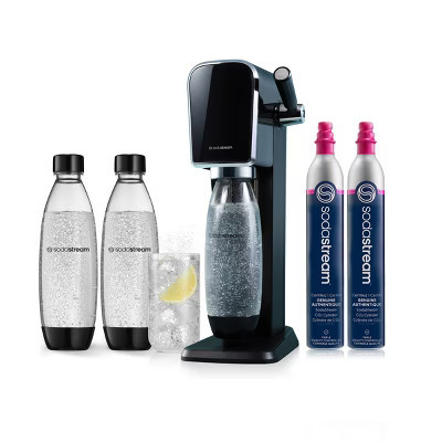 SodaStream Art Bundle with Extra CO2 Cylinder and Carbonating Bottles Black | Target