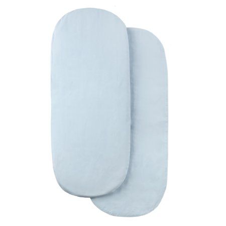 Tadpoles Moses Basket Foam Pad with Removable Cotton Cover, Light Blue | Walmart (US)