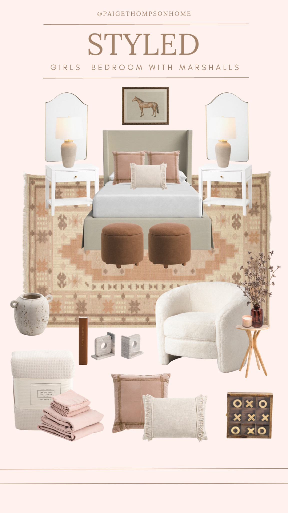 STYLED// A charming girl’s bedroom curated with handpicked furnishings and decor from @Marshalls 

Girls bedroom
Bedroom style
Bedroom furnishings 

#LTKhome #LTKkids
