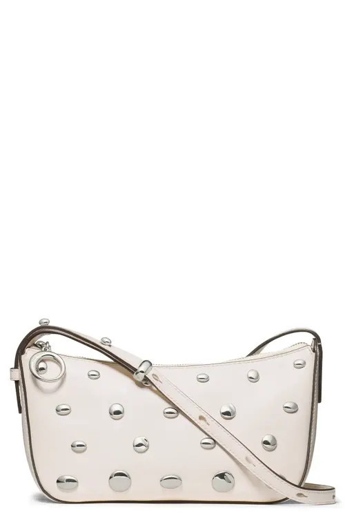 Kate Spade New York halo studded fine grain leather crossbody in Cream. at Nordstrom | Nordstrom