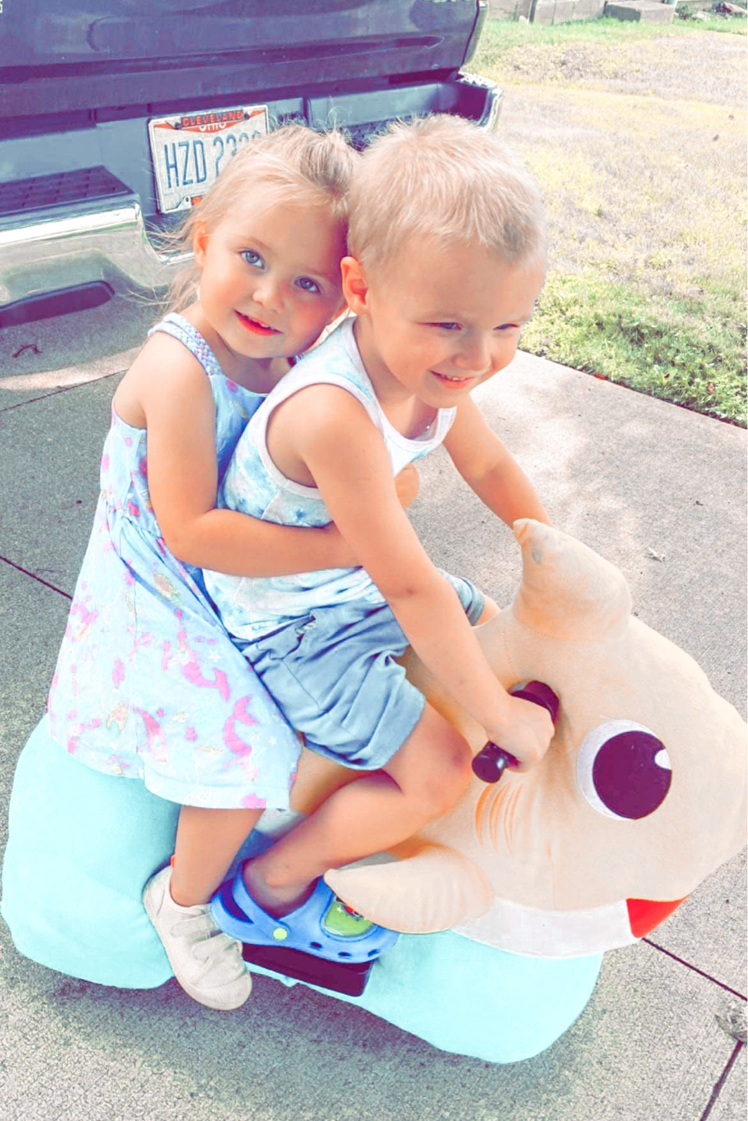 my girls are obsessed with this baby shark ride on toy! great for inside or outside. it’s a great Christmas or bday gift! 

#LTKkids #LTKbaby #LTKfamily