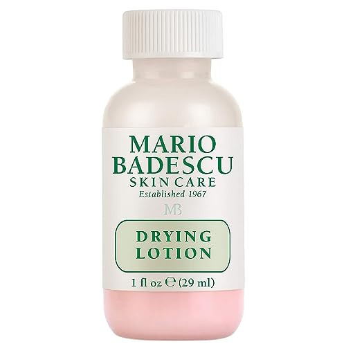 Mario Badescu Drying Lotion for All Skin Types | Fast-Acting Blemish Spot Treatment with Salicylic Acid, Sulfur and Zinc Oxide | Dries Surface Blemishes Overnight | 1 Fl Oz (Plastic Bottle) | Amazon (US)